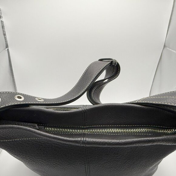 COACH 15064 Soho Duffle Black Pebbled Leather Convertible Crossbody Bag - Picture 3 of 7